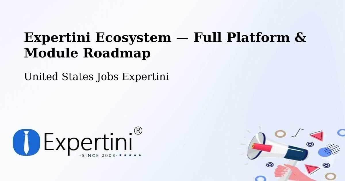 Expertini Ecosystem — Full Platform & Module Roadmap – Belpre